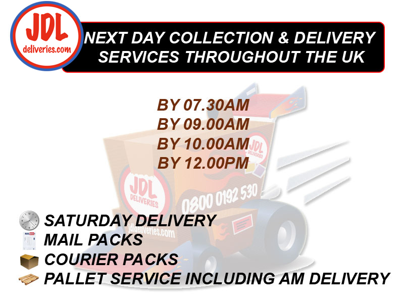JDL Deliveries collection times
